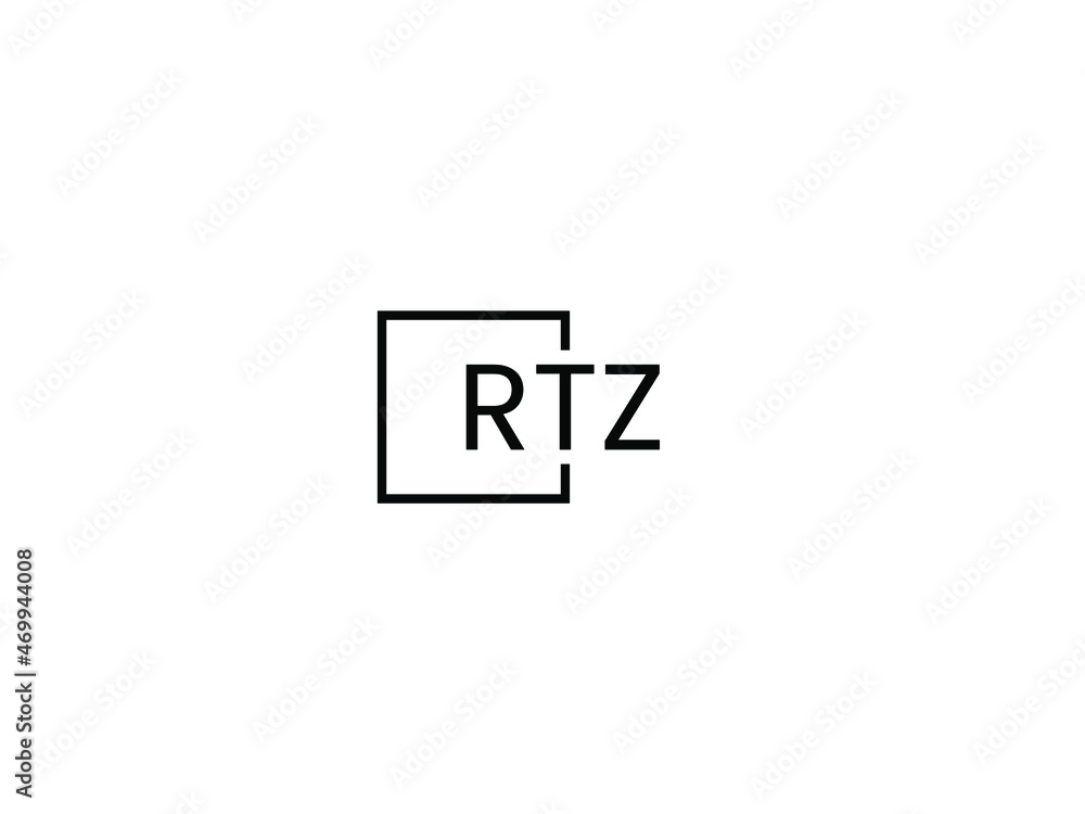 Obraz premium RTZ letter initial logo design vector illustration