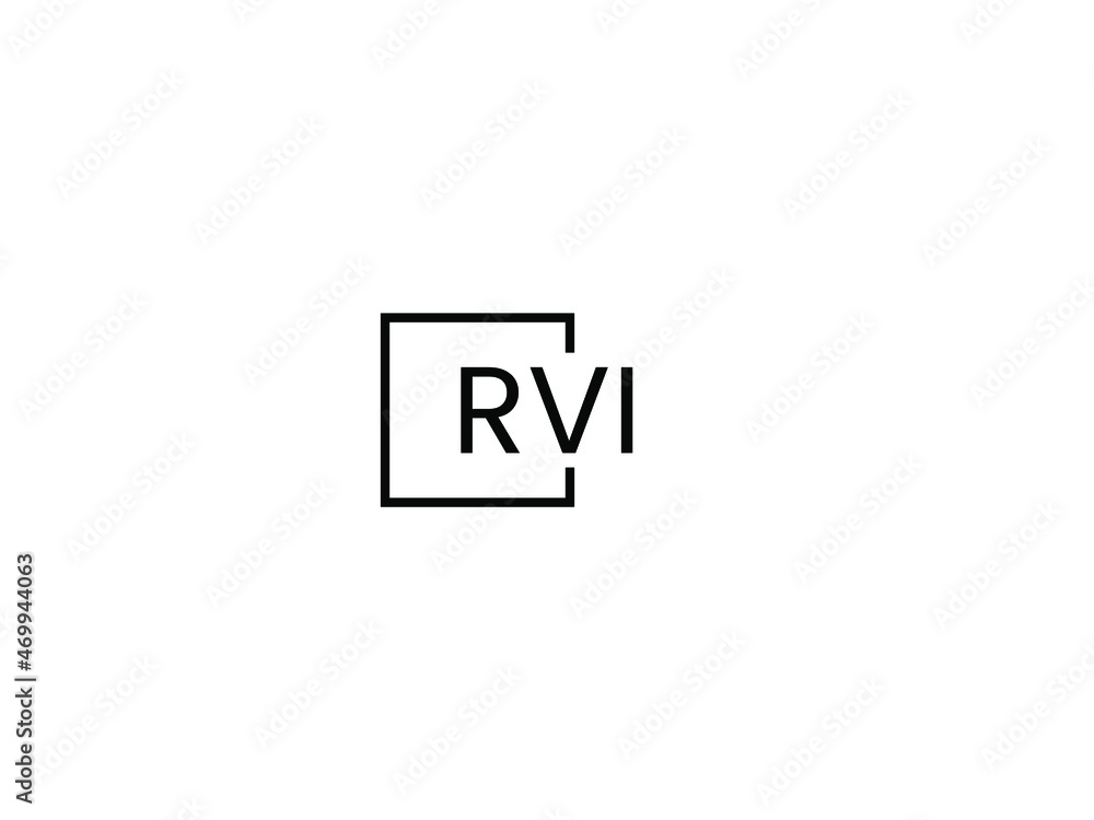 RVI letter initial logo design vector illustration RVI letter initial logo design vector illustration