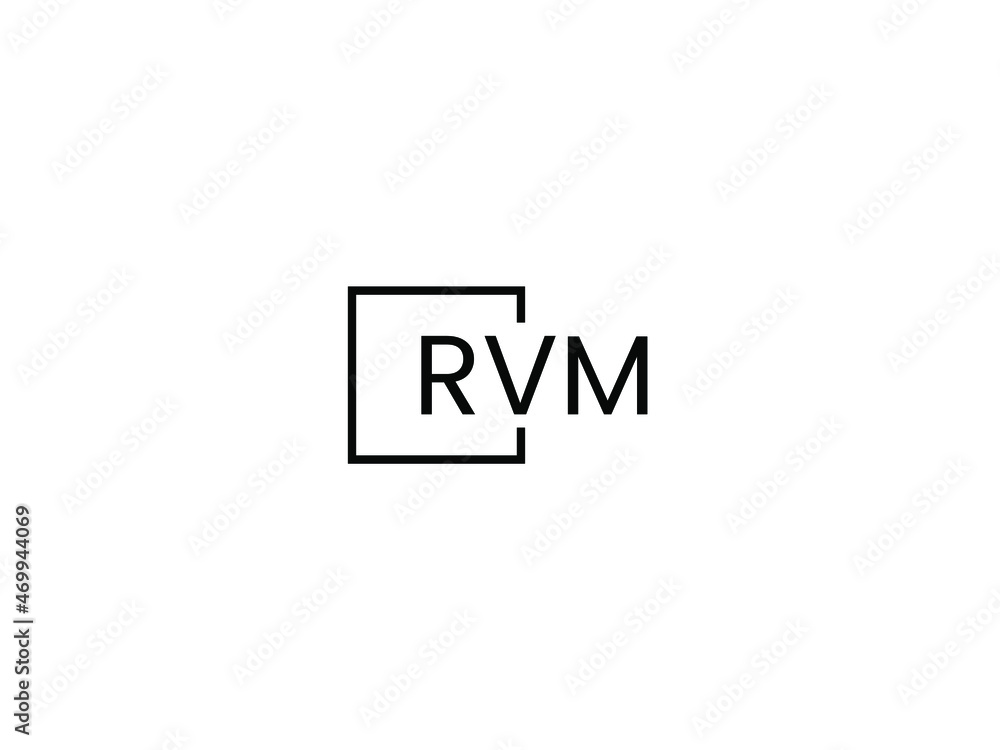 RVM letter initial logo design vector illustration RVM letter initial logo design vector illustration