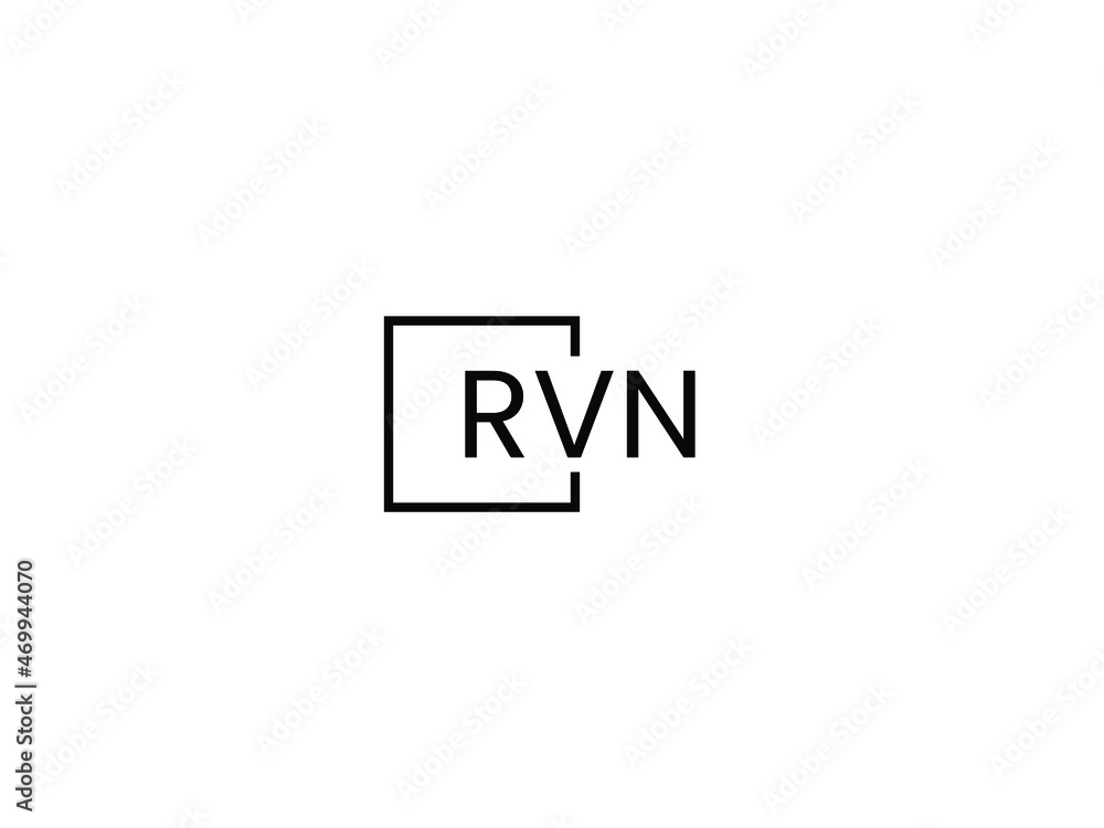 Obraz premium RVN letter initial logo design vector illustration