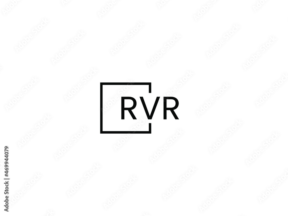 RVR letter initial logo design vector illustration RVR letter initial logo design vector illustration