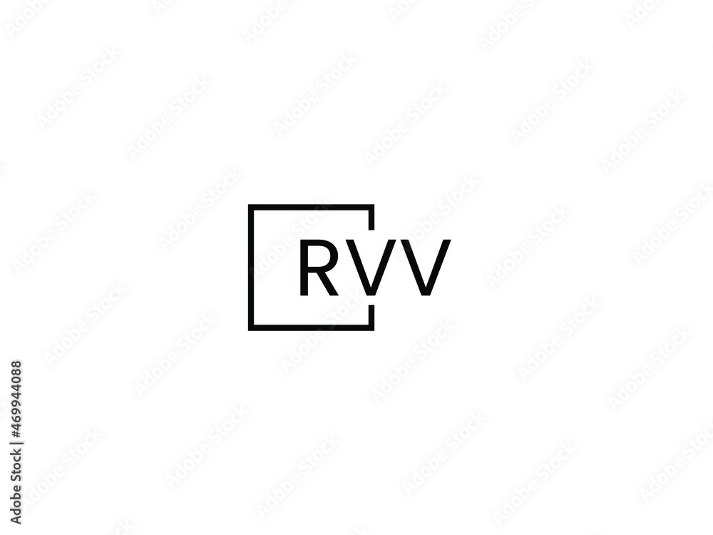 RVV letter initial logo design vector illustration RVV letter initial logo design vector illustration
