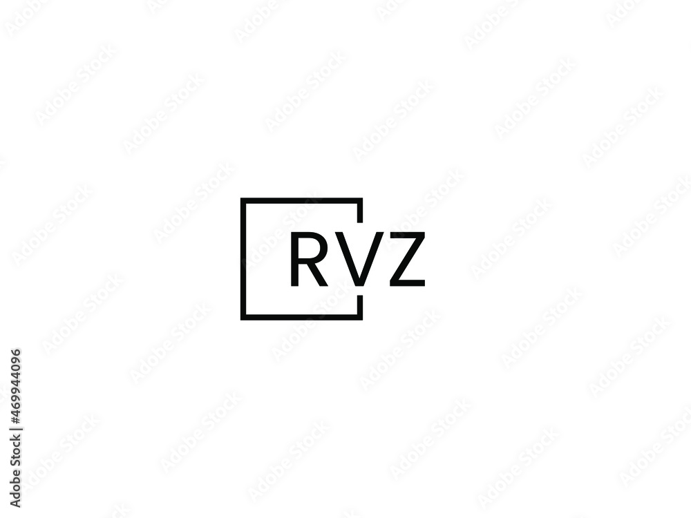 Obraz premium RVZ letter initial logo design vector illustration
