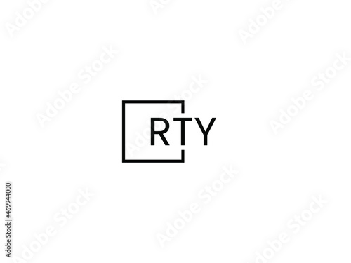 RTY letter initial logo design vector illustration