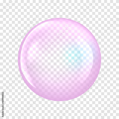 Transparent Glass Sphere. Vector illustration EPS 10.