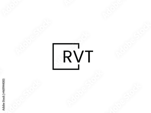 RVT letter initial logo design vector illustration