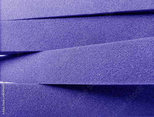 texture detail cross sectional blue rectangular sponge foam material stacked photo