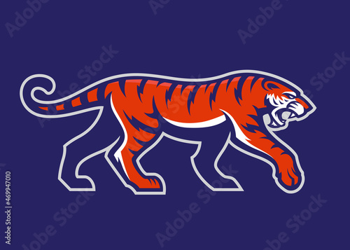 Tiger vector Mascot, Sports emblem
