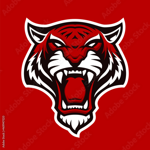 Tiger Vector Mascot,  Sports emblem