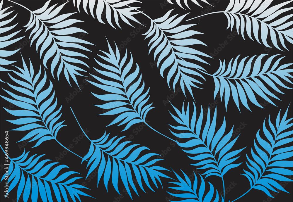 Abstract background with simple tropical leaves pattern Abstract background with simple tropical leaves pattern