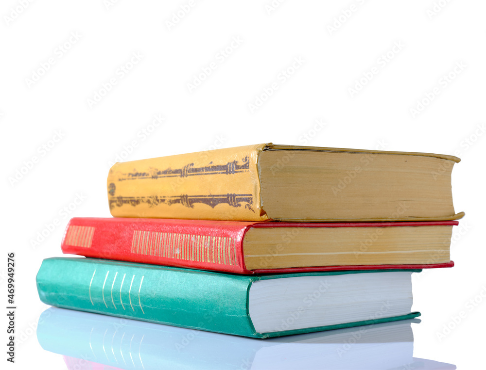 Fototapeta premium Set of books isolated on white background