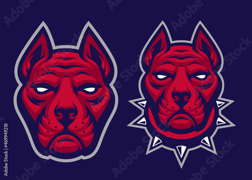 Pit bull Vector Mascot, Sports emblem