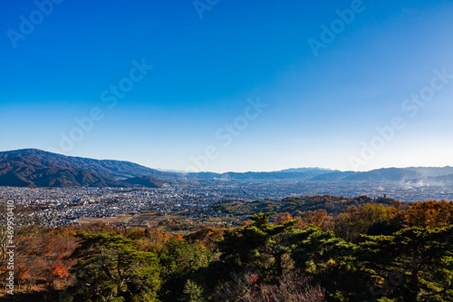 芥子坊主農村公園の展望台からの風景