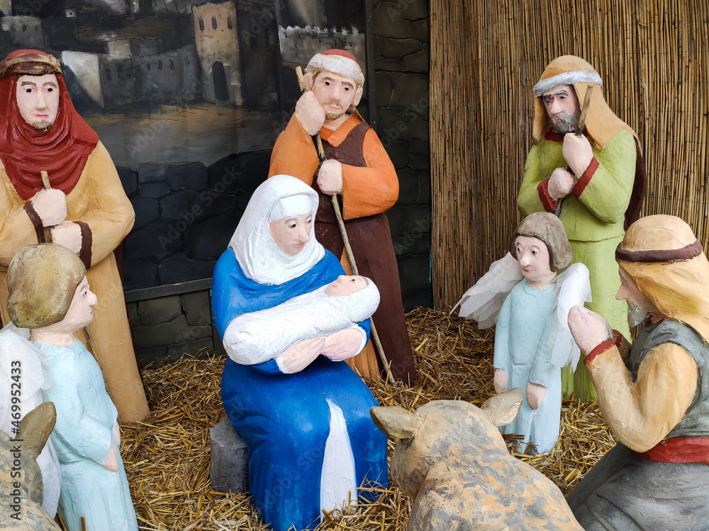 miniature with the Nativity, in Satu Mare, Romania 2020