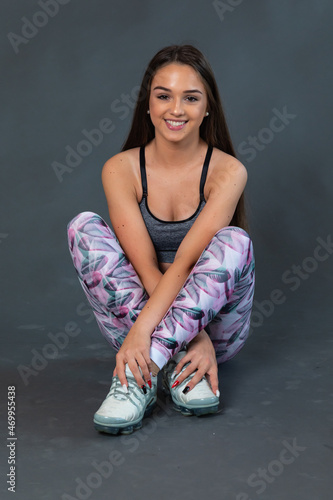 Teen Posing In Sports Bra
 (ID: 469955438)