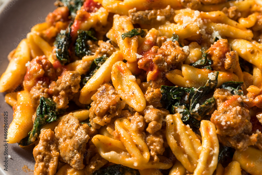 Homemade Cavatelli Pasta Dinner Homemade Cavatelli Pasta Dinner