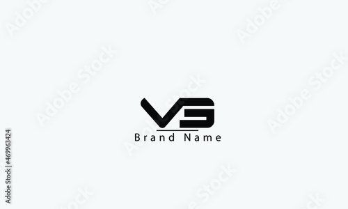 VG GV V G abstract vector logo monogram template photo