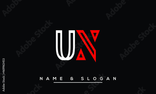 UN,  NU,  U,  N   Abstract Letters Logo Monogram