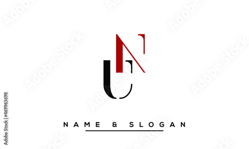UN,  NU,  U,  N   Abstract Letters Logo Monogram