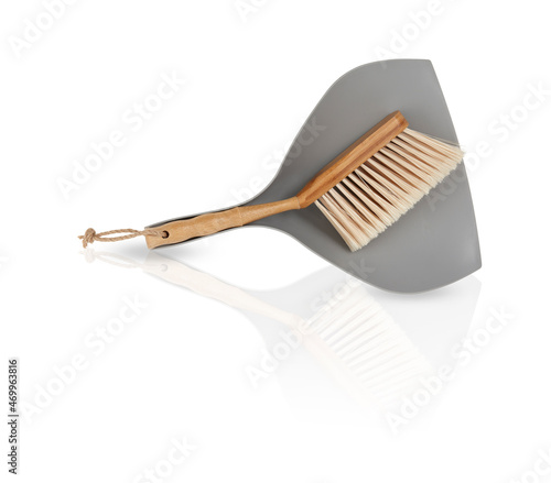 cleaning equipment isolated on white background with clipping path