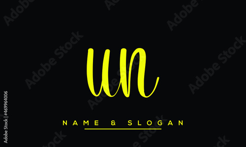 UN,  NU,  U,  N   Abstract Letters Logo Monogram