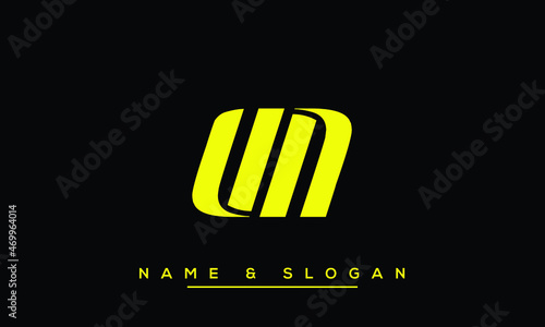 UN,  NU,  U,  N   Abstract Letters Logo Monogram