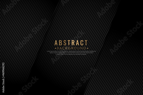 Abstract striped lines diagonal pattern on black background. Vector illustration wallpaper.