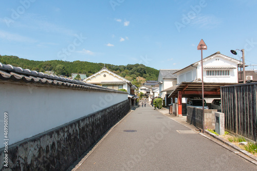 Japanese traditional buildings and streets
