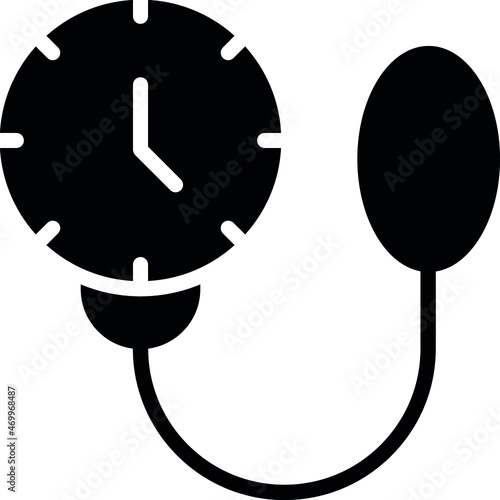 health icons blood pressure  and pressure gauge