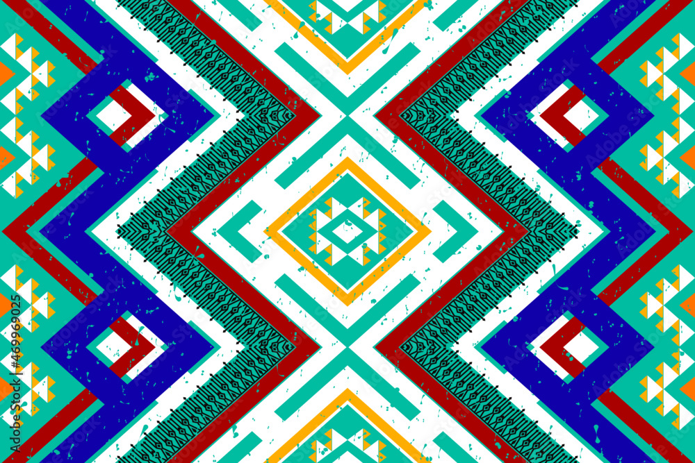 Ethnic pattern design. Aztec fabric carpet mandala ornament boho chevron textile decoration wallpaper. Tribal turkey African Indian traditional embroidery vector illustrations background Ethnic pattern design. Aztec fabric carpet mandala ornament boho chevron textile decoration wallpaper. Tribal turkey African Indian traditional embroidery vector illustrations background