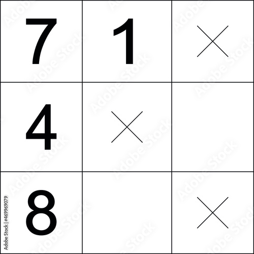 game gadgets icons tic cross and game