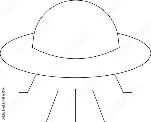 game gadgets icons spaceship and ufo