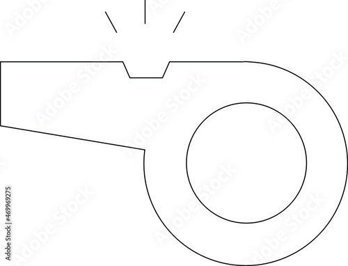 game gadgets icons whistle and referee