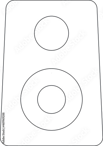 game gadgets icons speaker and sound box
