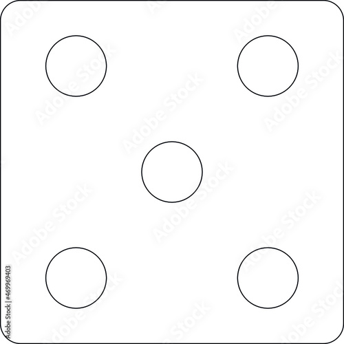 game gadgets icons dice and five