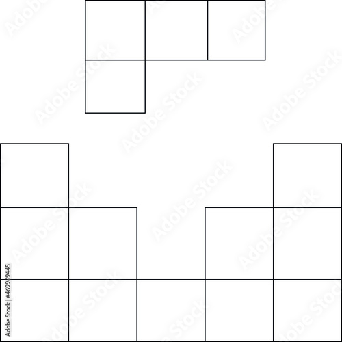 game gadgets icons block and cube