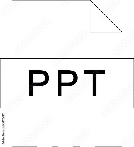 file format icons ppt and extension