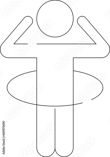 exercise icons gymnastic ring and athletics