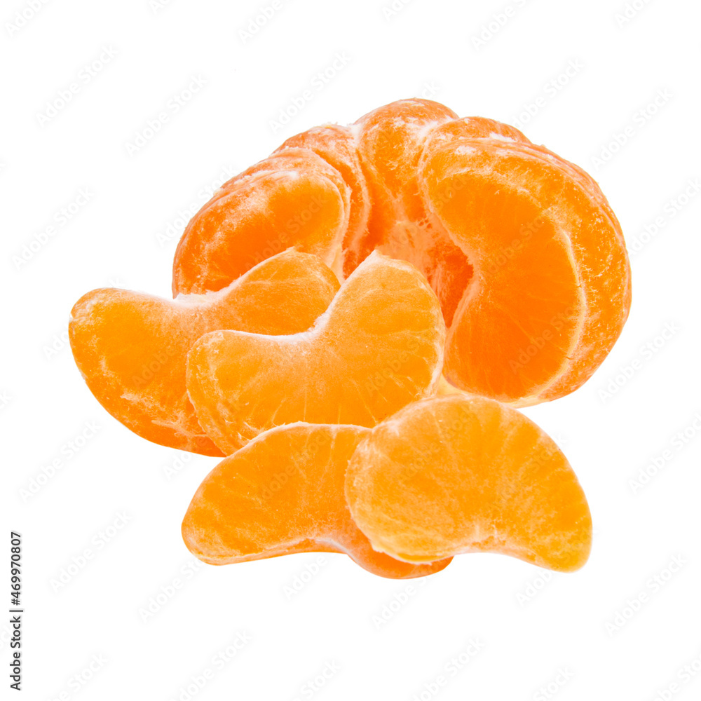Citrus tangerine fruit isolated on the white background Citrus tangerine fruit isolated on the white background