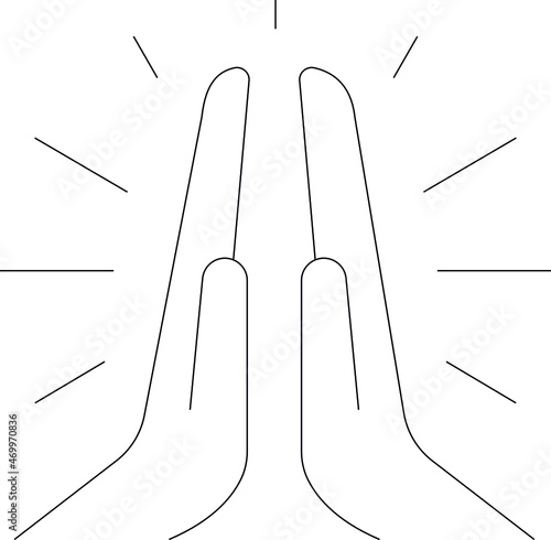 easter icons clap and applause