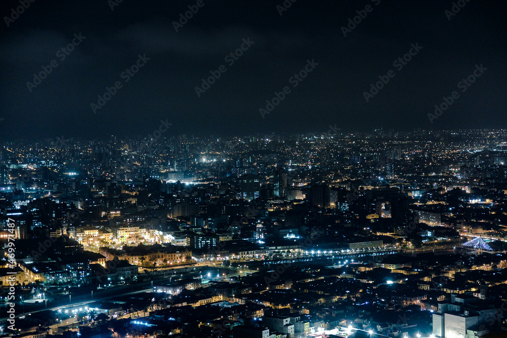 city of night over lima city from san cristobal 
