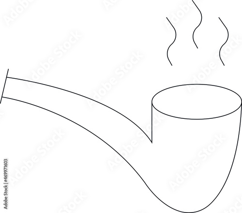 drug icons pipe and smoke