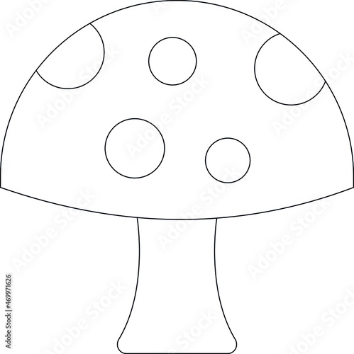 drug icons mushroom and organic