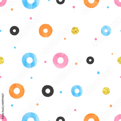 Seamless polka dot pattern ...