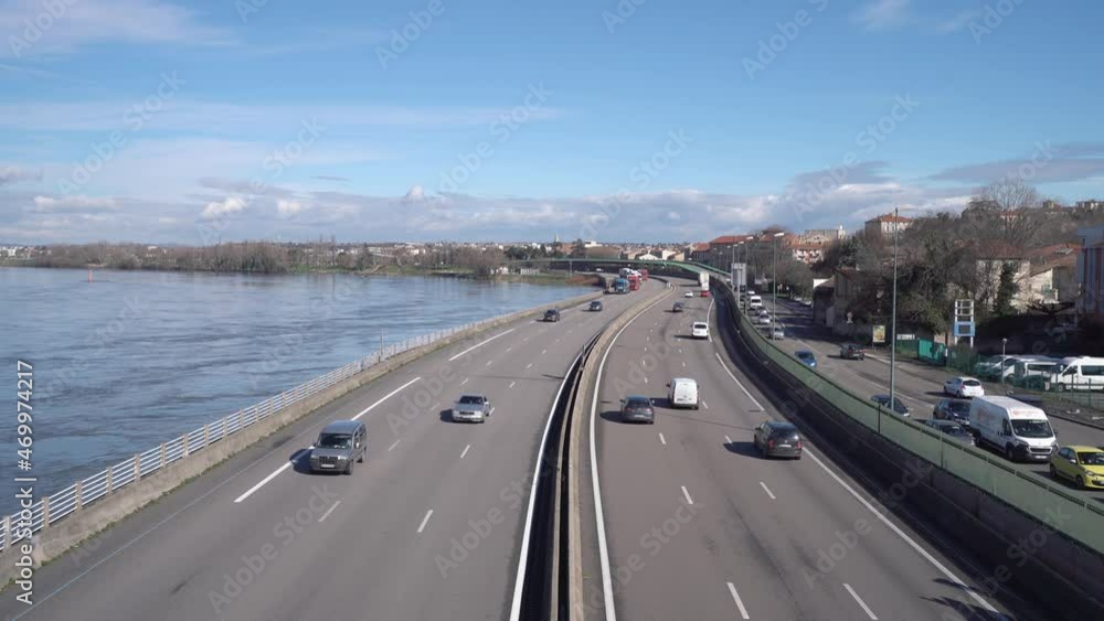 Smooth Traffic On French Motorway Network Going South of the Country Smooth Traffic On French Motorway Network Going South of the Country