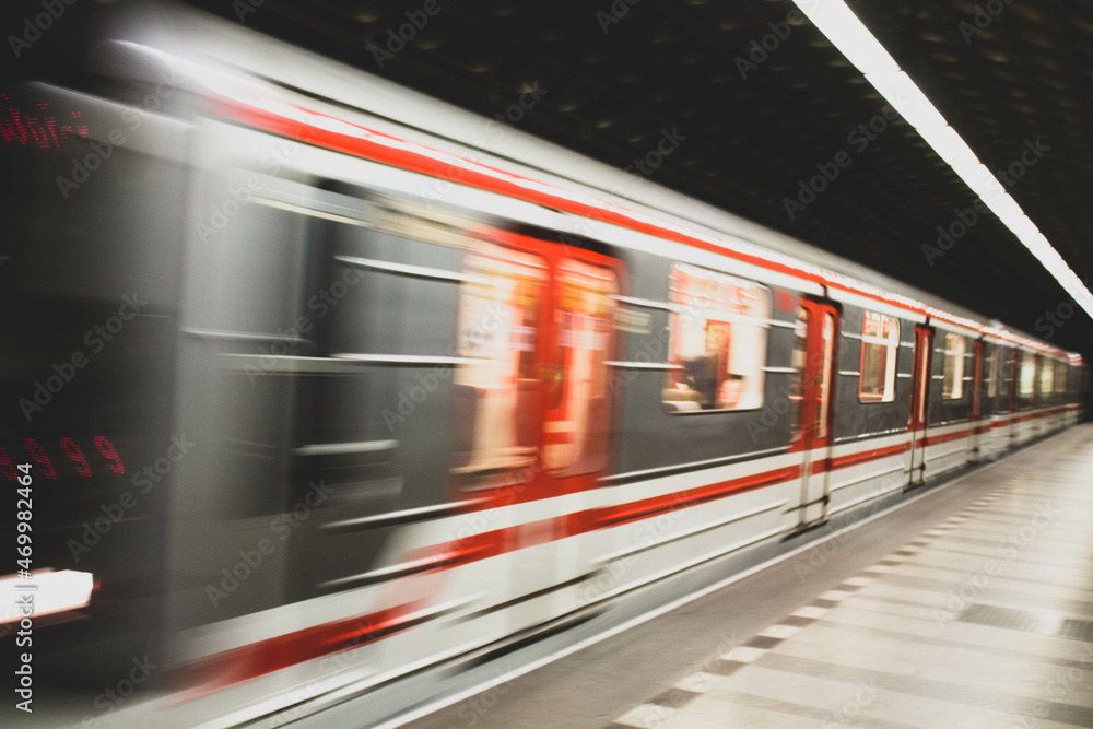Photo of a disturbed metro in Prague