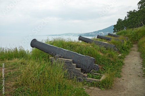 Memorial to heroes of Crimean War in Petropavlovsk-Kamchatsky city