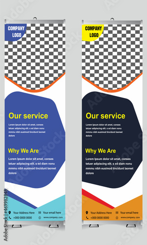 Corporate Creative x stand, x banner Design Template
