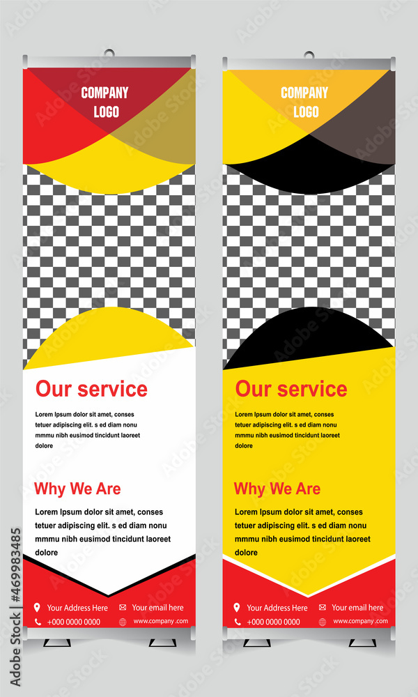 
Corporate Creative x stand, x banner Design Template