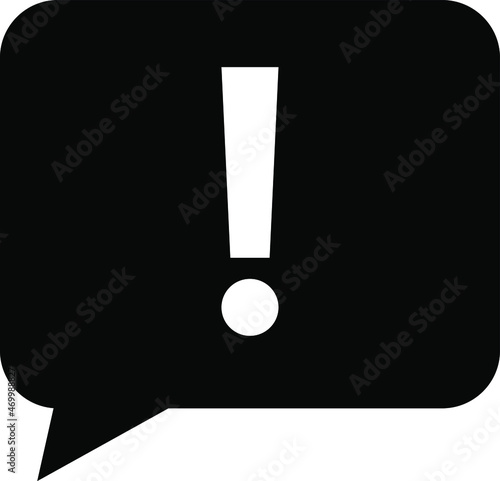 Warning sign, exclamation mark icon, danger attention sign, caution alert symbol isolated on white background.